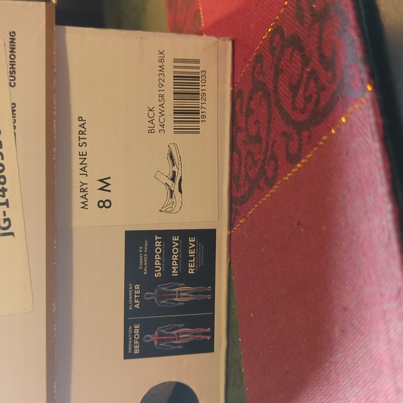 Copper Fit Mary Jane strap Flats Loafers black Women's size 8 M NEW NWB comfort - Picture 12 of 12